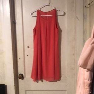 Coral short dress